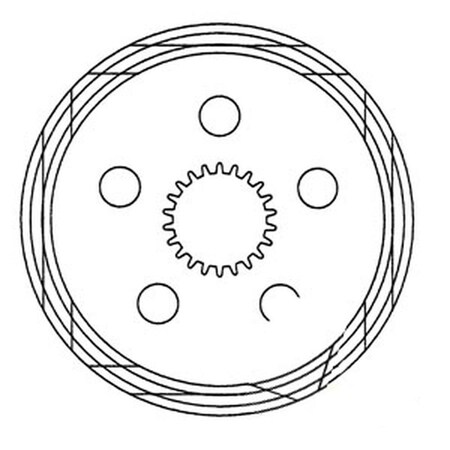 Aftermarket Friction Disc  Fits Ford 5100 5200 5600 5610 5700 6600 6610 6700 6710 7100 7200 BRR90-0003